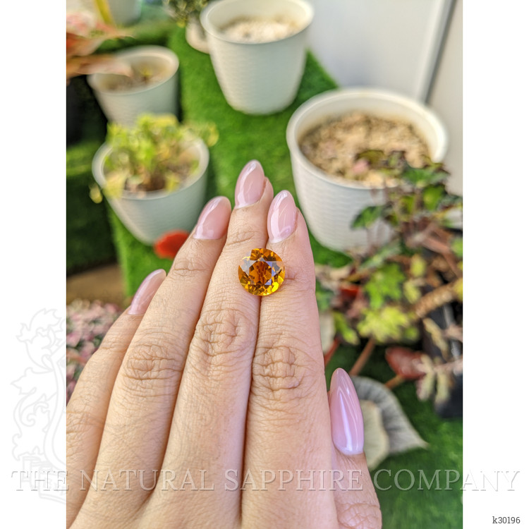 5.26 Ct. Orangish Yellow Citrine from Brazil