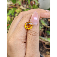 4.86 Ct. Orangish Yellow Citrine from Brazil Life Style