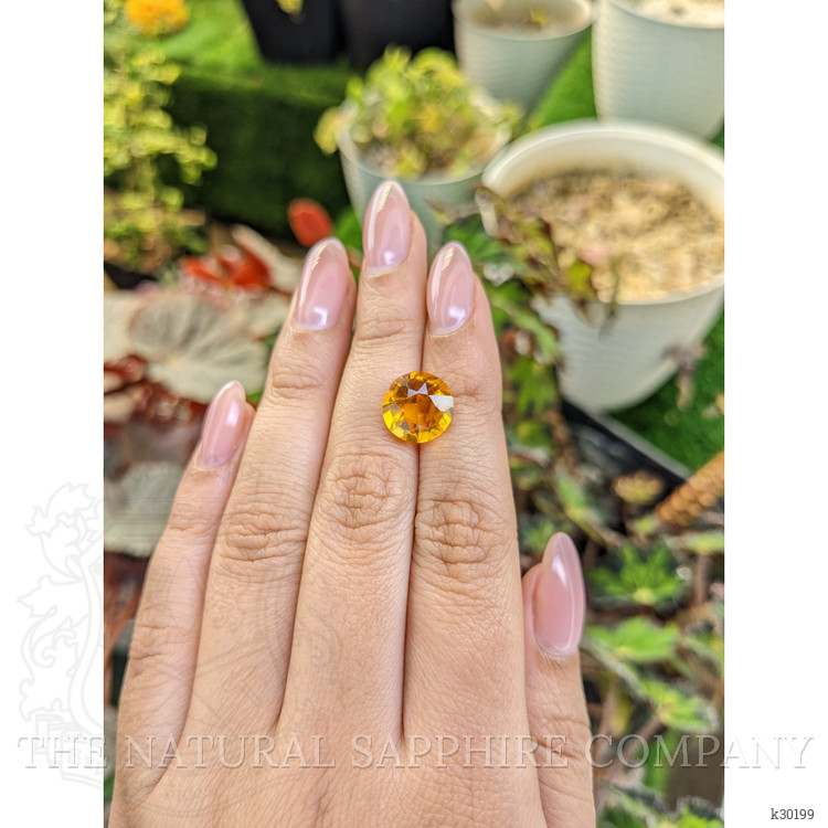 4.86 Ct. Orangish Yellow Citrine from Brazil