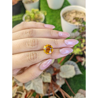 4.86 Ct. Orangish Yellow Citrine from Brazil Life Style