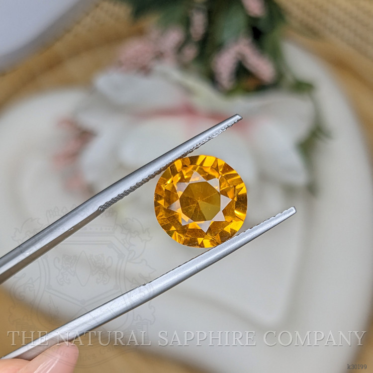 4.86 Ct. Orangish Yellow Citrine from Brazil