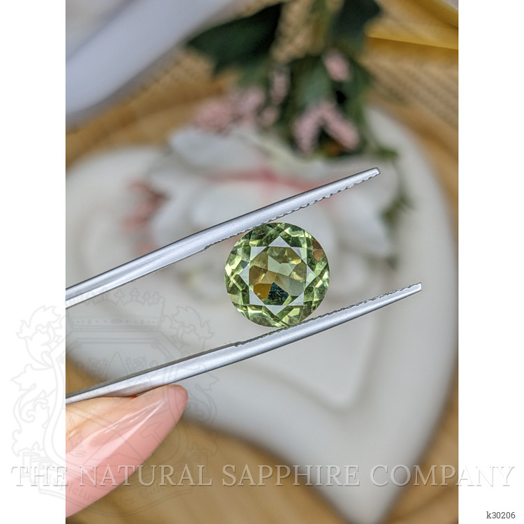 5.03 Ct. Yellowish Green Prasiolite from Brazil