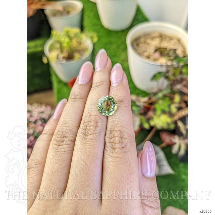 5.03 Ct. Yellowish Green Prasiolite from Brazil