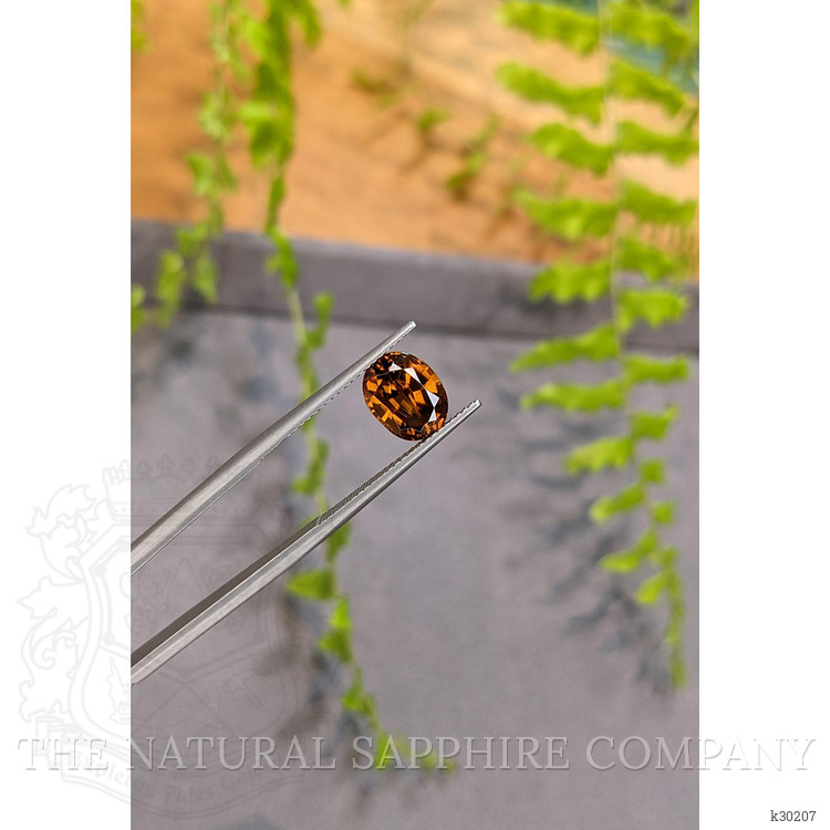 3.72 Ct. Orangish Brown Zircon from Ceylon (Sri Lanka)