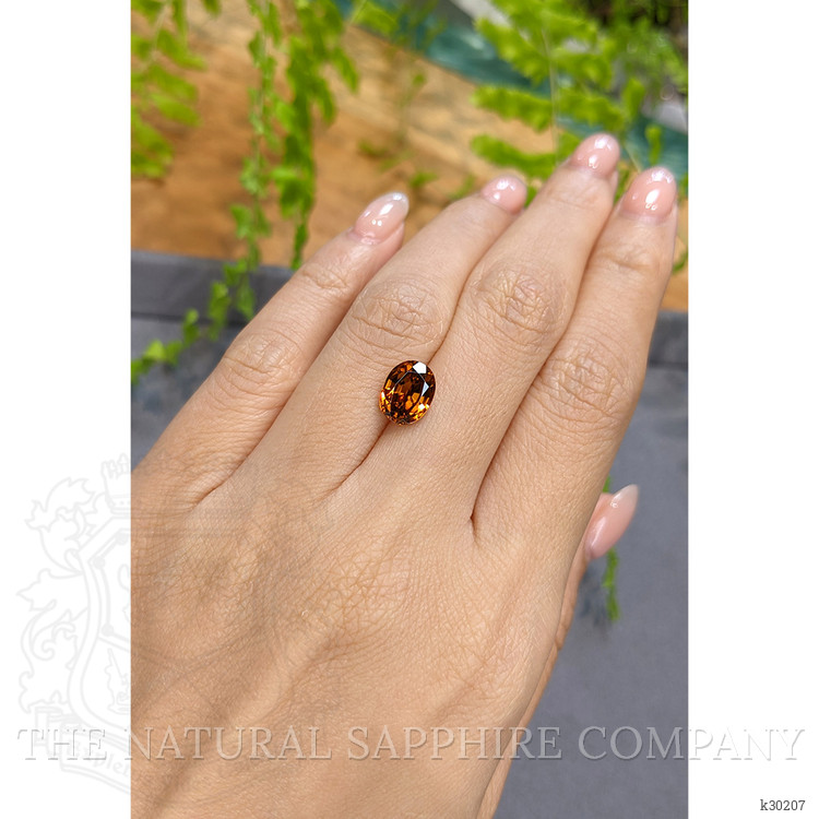 3.72 Ct. Orangish Brown Zircon from Ceylon (Sri Lanka)
