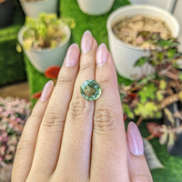 5.83 Ct. Green Prasiolite from Brazil Life Style
