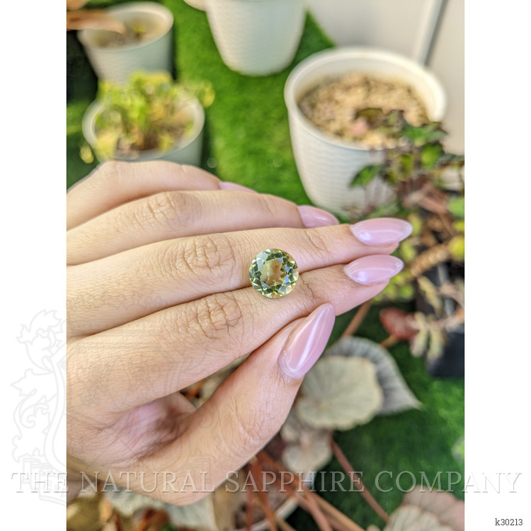 6.03 Ct. Yellowish Green Prasiolite from Brazil