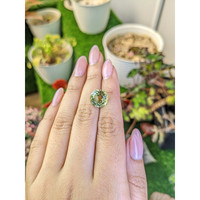 6.03 Ct. Yellowish Green Prasiolite from Brazil Life Style