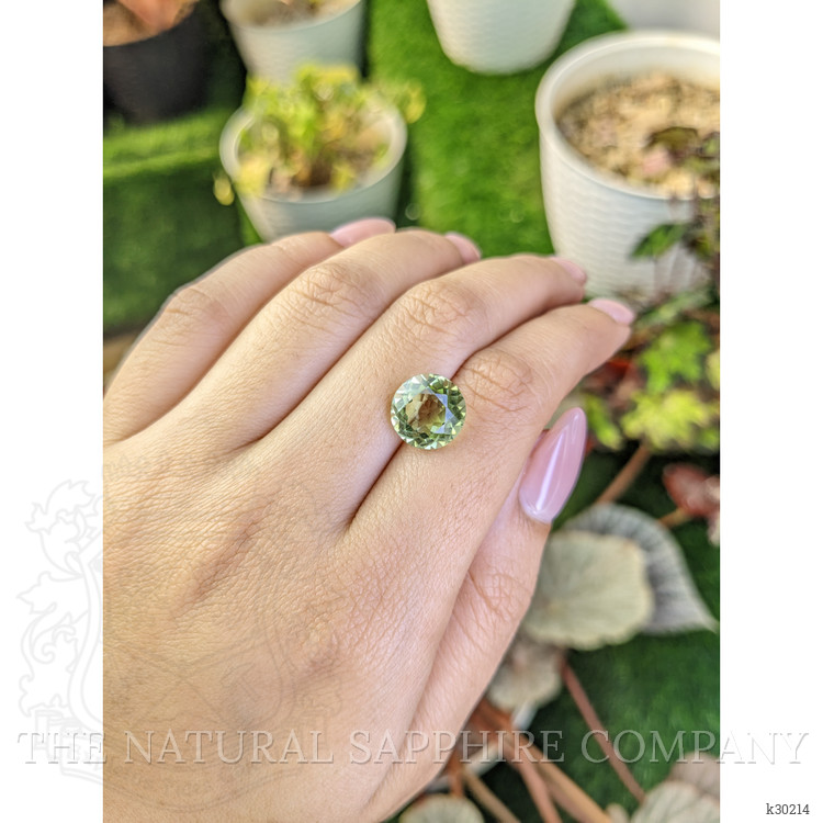 5.19 Ct. Yellowish Green Prasiolite from Brazil