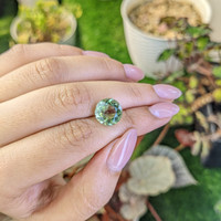 5.06 Ct. Yellowish Green Prasiolite from Brazil Life Style