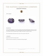 1.69 Ct. Purple Spinel from Ceylon (Sri Lanka) Appraisal