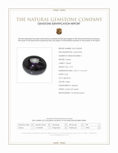 12.13 Ct. Purple Star Garnet from Ceylon (Sri Lanka) Scan Report