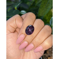 12.13 Ct. Purple Star Garnet from Ceylon (Sri Lanka) Life Style