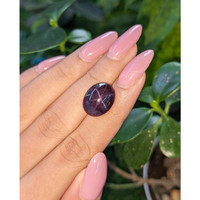 12.13 Ct. Purple Star Garnet from Ceylon (Sri Lanka) Life Style