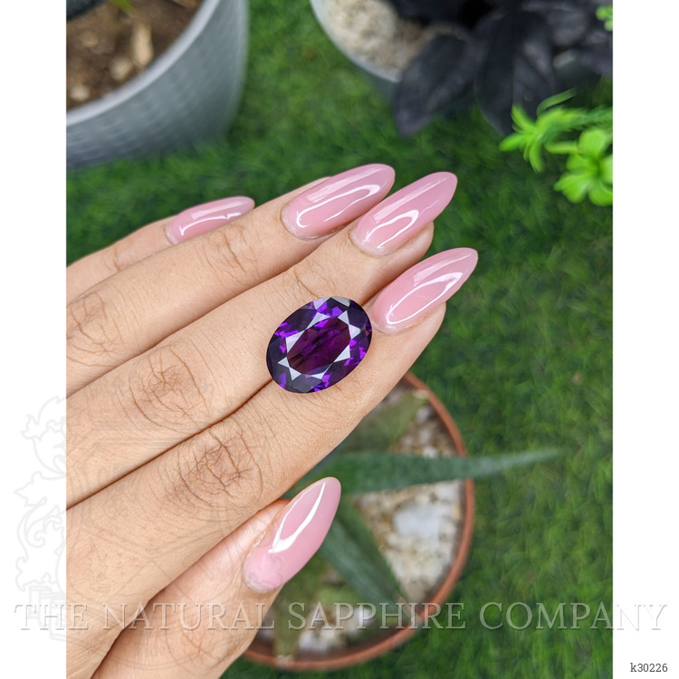 9.48 Ct. Purple Amethyst from Ceylon (Sri Lanka)