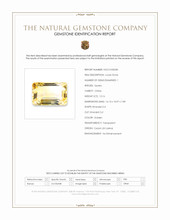 12.16 Ct. Golden Citrine from Ceylon (Sri Lanka) Scan Report
