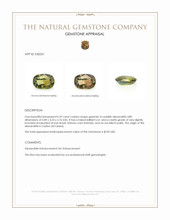 0.59 Ct. Alexandrite from Ceylon (Sri Lanka) Appraisal