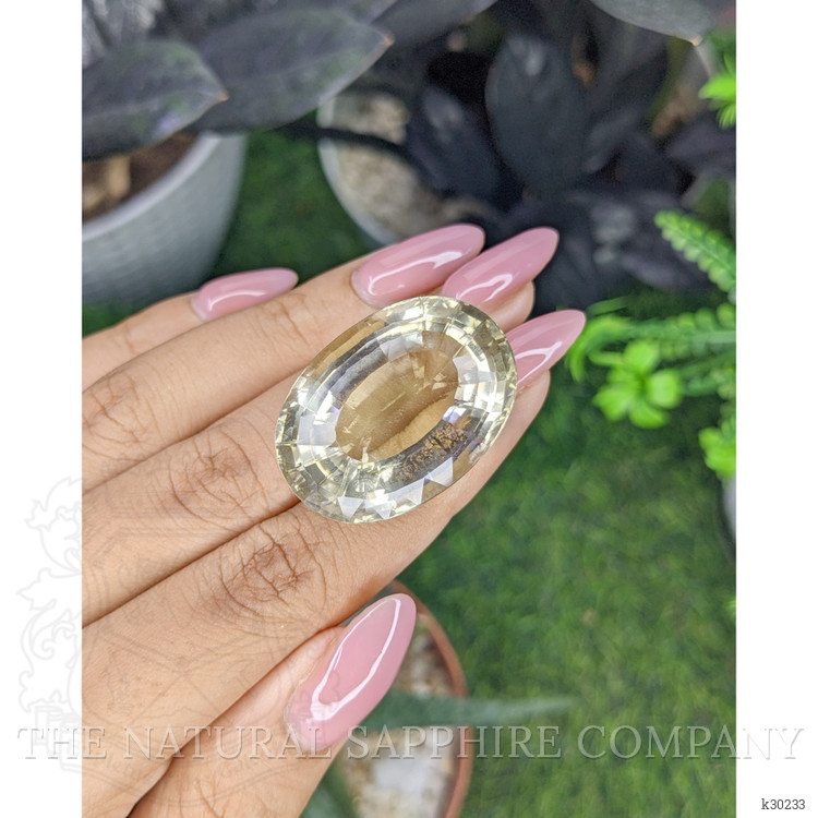 76.16 Ct. Yellowish Brown Citrine from Ceylon (Sri Lanka)