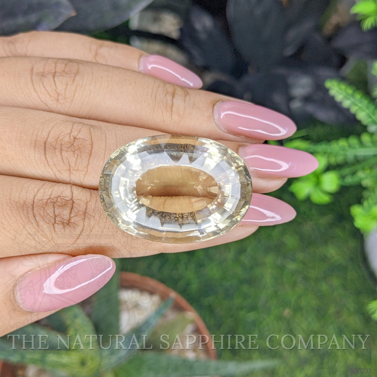 76.16 Ct. Yellowish Brown Citrine from Ceylon (Sri Lanka)