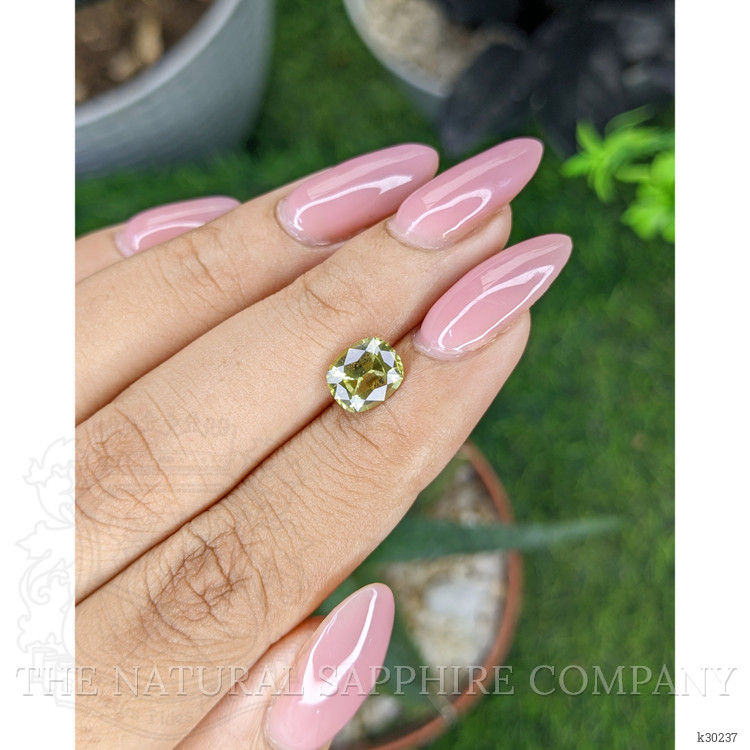 1.68 Ct. Yellowish Green Sinhalite from Ceylon (Sri Lanka)