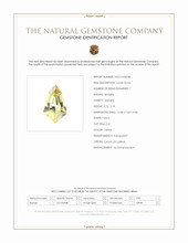 2.18 Ct. Yellow Sinhalite from Ceylon (Sri Lanka) Scan Report
