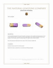 9.78 Ct. Bi Color Ametrine from Brazil Appraisal