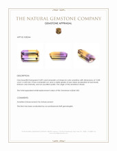 4.89 Ct. Bi Color Ametrine from Brazil Appraisal
