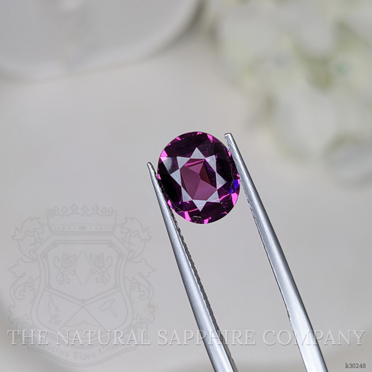 3.54 Ct. Pinkish Purple Garnet from Ceylon (Sri Lanka)