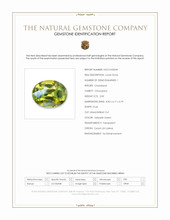 2.00 Ct. Yellowish Green Chrysoberyl from Ceylon (Sri Lanka) Scan Report