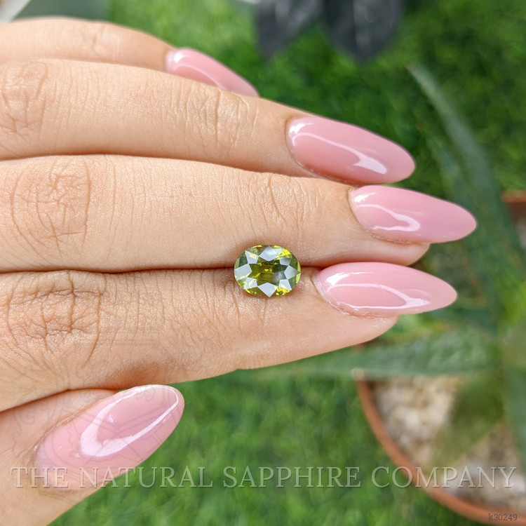 2.00 Ct. Yellowish Green Chrysoberyl from Ceylon (Sri Lanka)