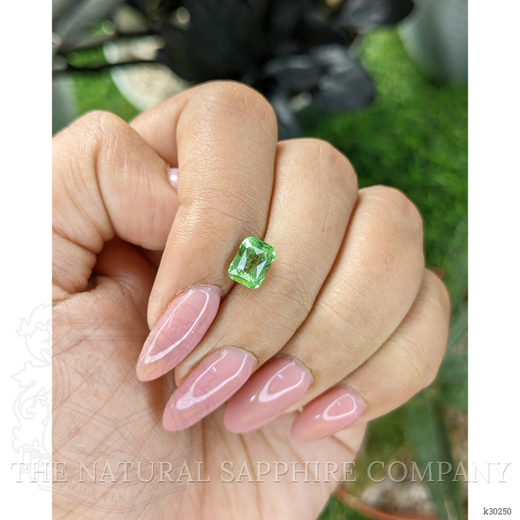 1.55 Ct. Green Grossular Garnet from Tanzania