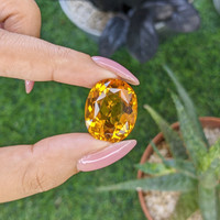 26.89 Ct. Orange Citrine from Brazil Life Style