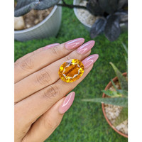 26.89 Ct. Orange Citrine from Brazil Life Style