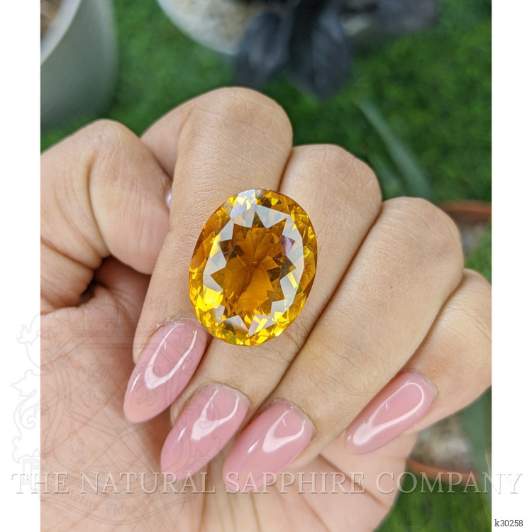 25.06 Ct. Orange Citrine from Brazil