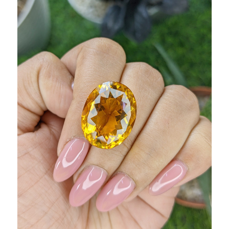 25.06 Ct. Orange Citrine from Brazil