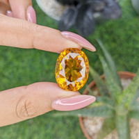 25.06 Ct. Orange Citrine from Brazil Life Style
