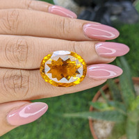 25.06 Ct. Orange Citrine from Brazil Life Style