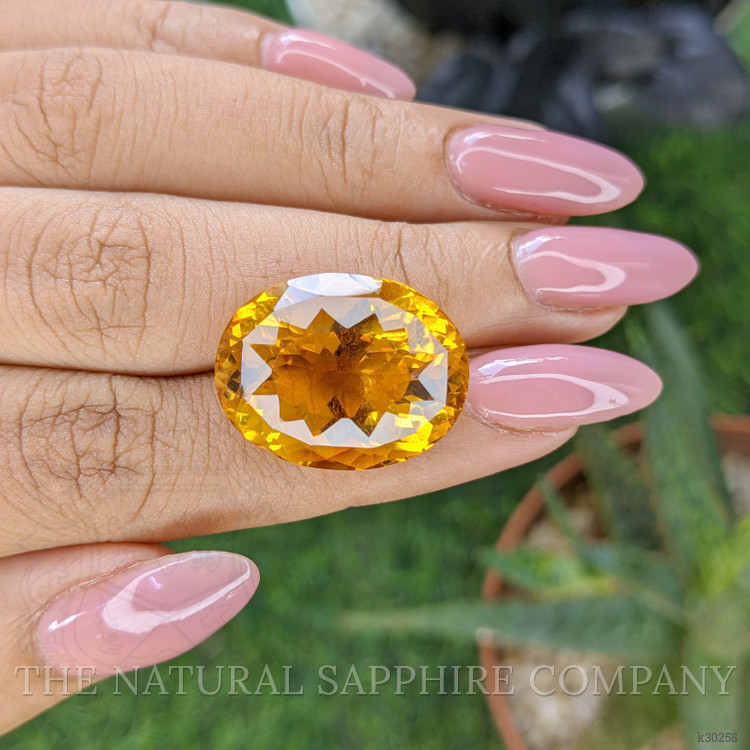 25.06 Ct. Orange Citrine from Brazil