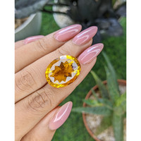 25.06 Ct. Orange Citrine from Brazil Life Style