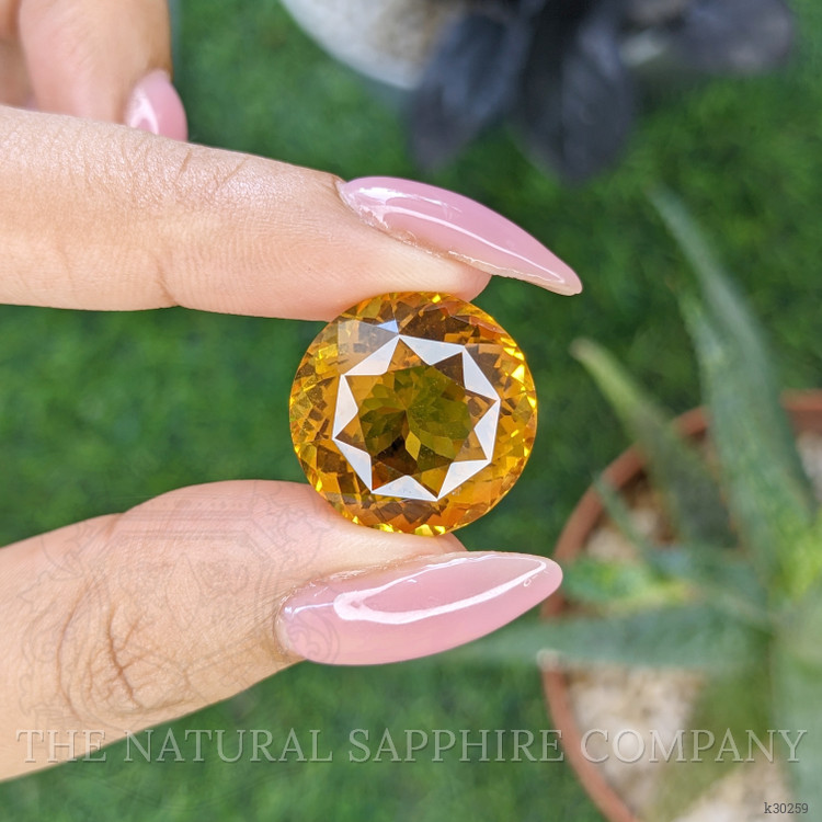 22.65 Ct. Yellowish Orange Citrine from Brazil