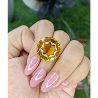 22.65 Ct. Yellowish Orange Citrine from Brazil Life Style