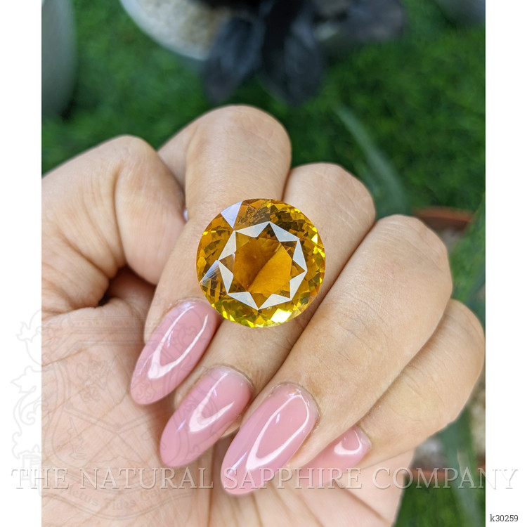 22.65 Ct. Yellowish Orange Citrine from Brazil