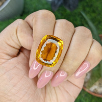 27.44 Ct. Orange Citrine from Brazil Life Style
