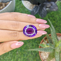 31.04 Ct. Purple Amethyst Life Style
