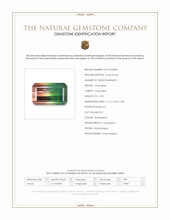 3.95 Ct. Watermelon Tourmaline from Mozambique Scan Report