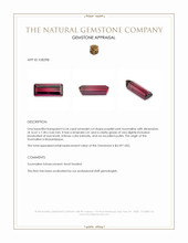 6.54 Ct. Purplish Pink Tourmaline from Mozambique Appraisal