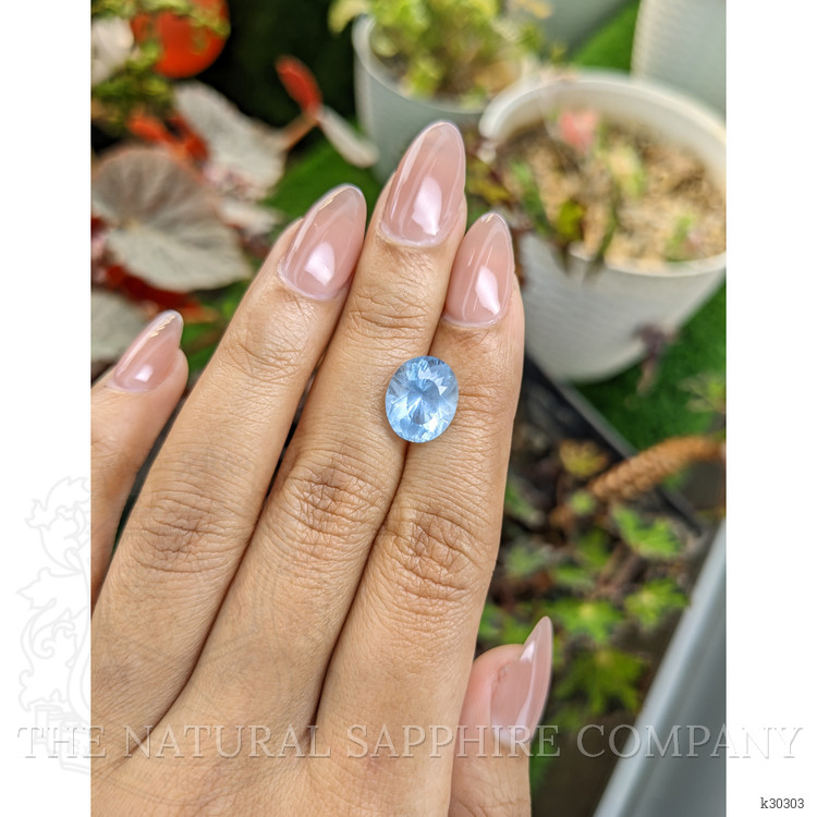 4.07 Ct. Blue Aquamarine from Ceylon (Sri Lanka)