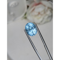 4.07 Ct. Blue Aquamarine from Ceylon (Sri Lanka) Life Style