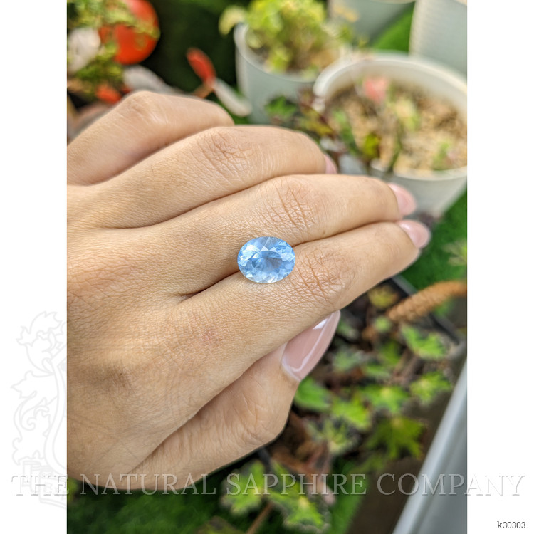 4.07 Ct. Blue Aquamarine from Ceylon (Sri Lanka)