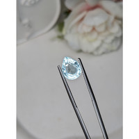3.60 Ct. Greenish Blue Aquamarine from Ceylon (Sri Lanka) Life Style